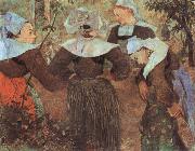 Paul Gauguin The Four Breton girl oil painting reproduction